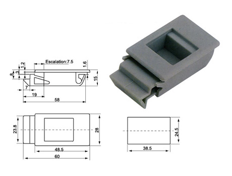 Plane Lock Series ตัวล็อคพลาสติก