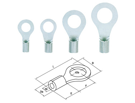 Non-Insulated Ring Terminals หางปลากลมเปลือย