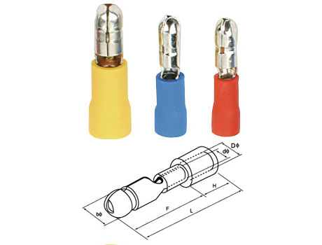 Insulated Bullet Terminals หางปลาหัวระเบิดผู้