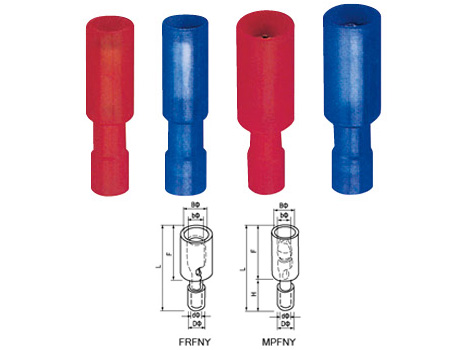 Nylon Bullet-Shaped Male and Female Full-Insulation Joint หางปลาไนล่อน หัวระเบิด ผู้-เมีย