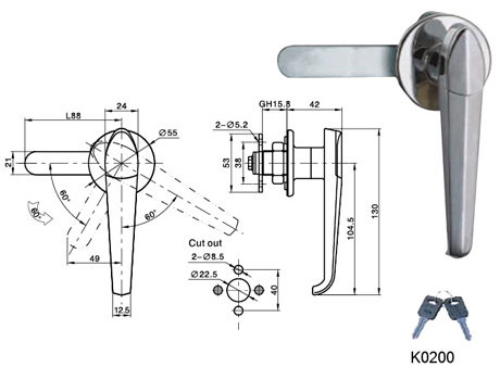 Handle Lock Series กุญแจ