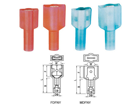 Nylon Bullet-Shaped Male and Female Full-Insulation Joint หางปลาไนล่อน เสียบแอร์ ผู้-เมีย