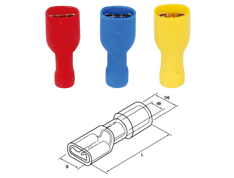 Fully Insulated Female Disconnectors หางปลาเสียบแอร์ตัวเมียหุ้มเต็ม