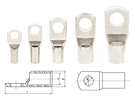 Copper Tube Terminals หางปลาทรงยุโรป หนา 2 ชั้น